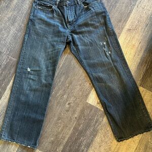 GAP Men's Relaxed Fit Dark Blue Jeans